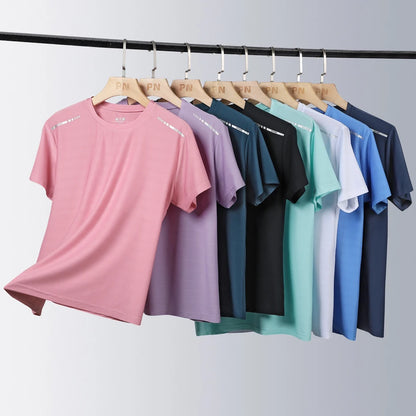 Women's Running T-Shirt – Reflective Quick-Dry Ice-Silk Sports Tee