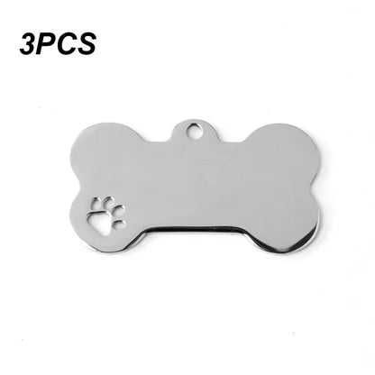 Personalized Pet ID Tag Safety Anti-Loss Dog Cat Tag with Instant Info Custom Engraved Stainless Steel Name Tag Durable Pet Tag