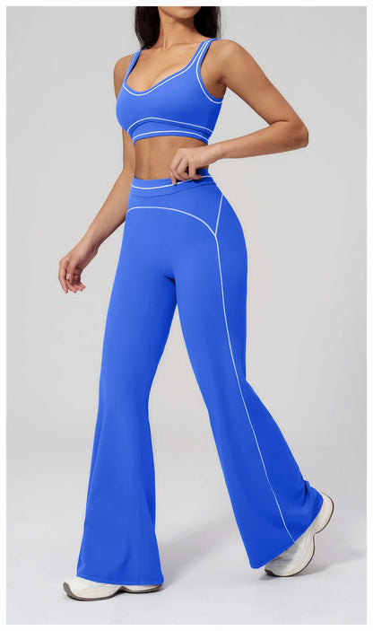 Fitness Suit 2PCS Yoga Set Women's Tracksuit Sports Outfits Gym Running Push Up Sportswear Legging Athletic Wear Workout Clothes