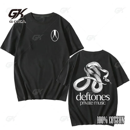 Deftones Cotton Singer Band T Shirt Men Women Hip Hop Rock Tee Fashion Short Sleeve T Shirt Summer Clothes T-shirts Tops