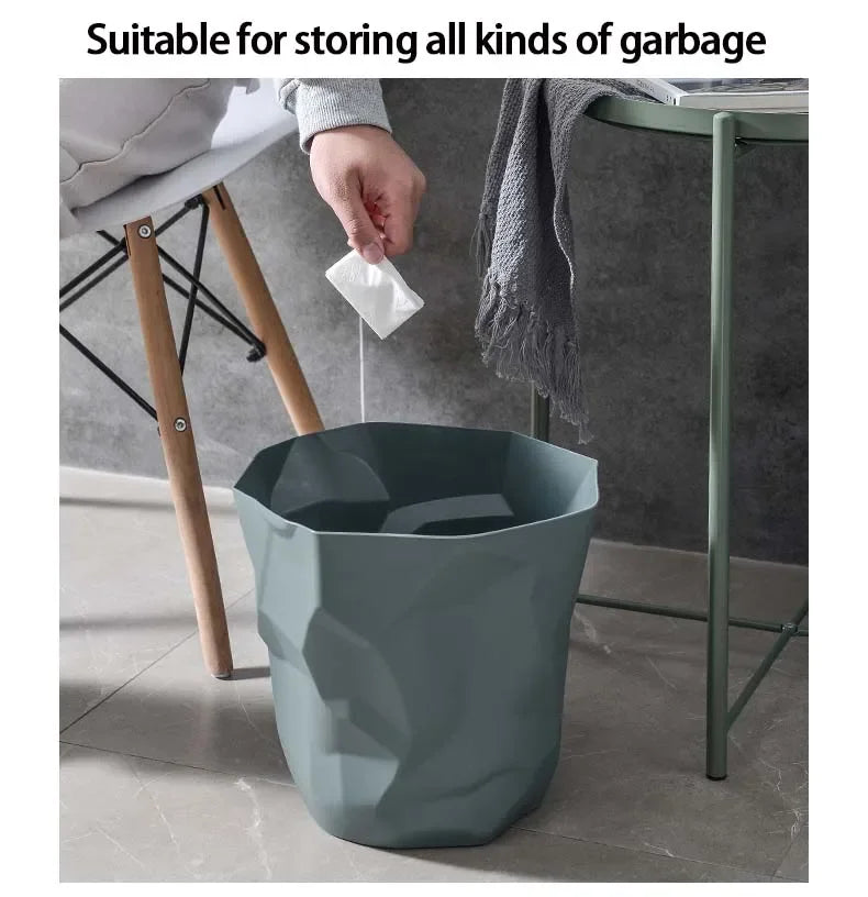 Irregular Trash Can - Creative Bathroom Waste Bin for Home