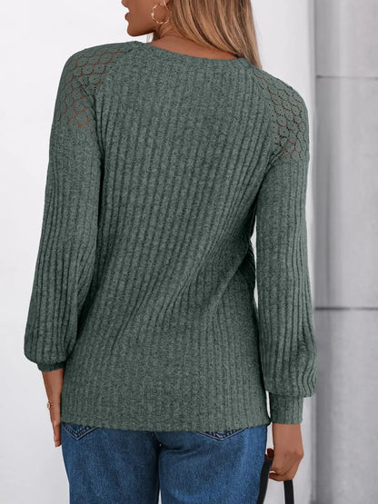 2025 New Autumn Women's Blouses Elegant Fashion Lace Hollow Out Patchwork Button Shirts Loose Casual Long Sleeve Pullover Tops