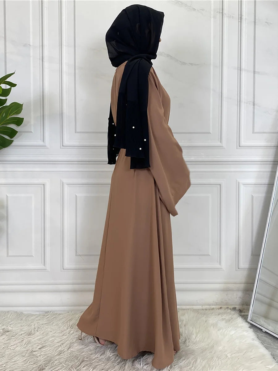 Modest Abaya Dress Ramadan Kaftan For Women | Elegant Muslim Maxi Robe
