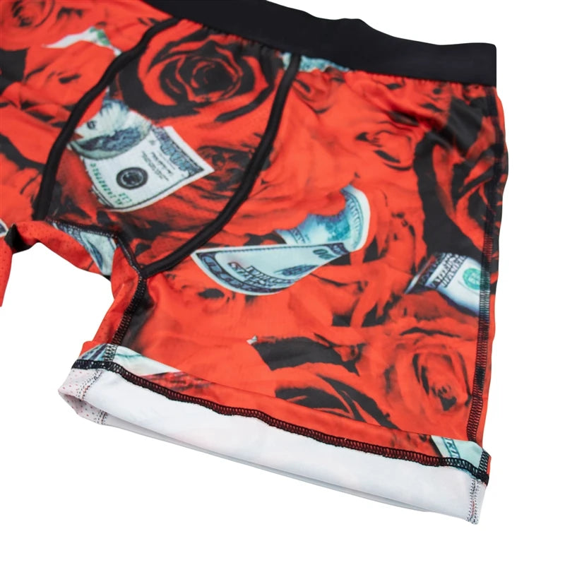 5Pcs Sexy Men's Panties Set Summer Breathable Men Underwear Boxers Fashion Print Underpants Male Plus Size Man Boxers Trunks