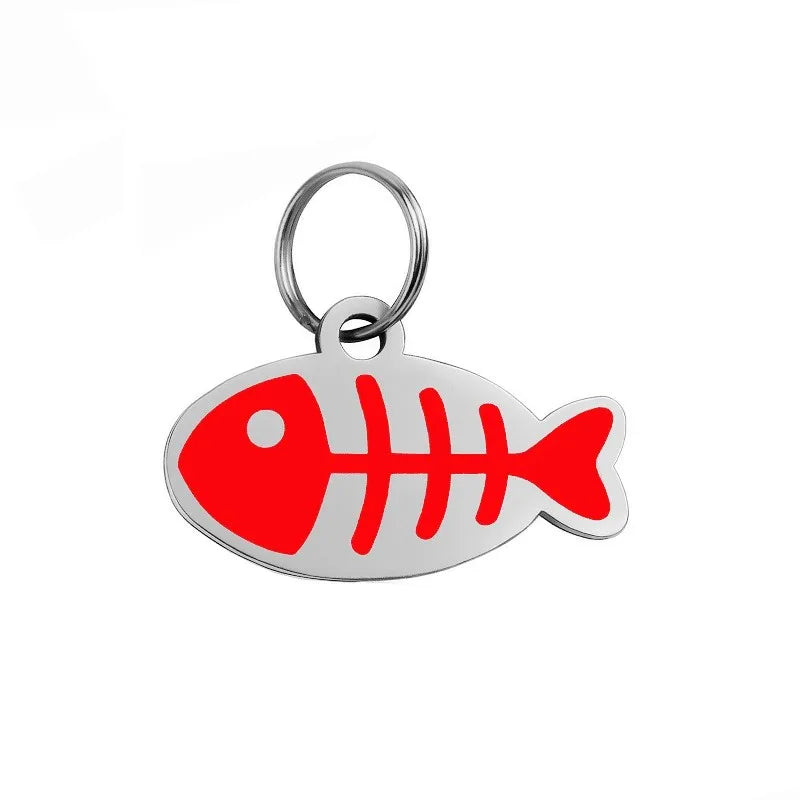Free Engraved Pet Dog Tag Engraved Puppy Name Anti-Lost Custom Cat Id Tag Fashion Pet Kitten Nameplate Chihuahua Dog Accessories