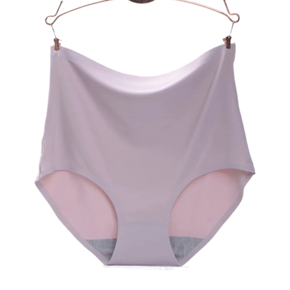 Plus Size women seamless Panties ice silk smooth soft Sexy Underwear Women High Waist Ultrathin Breathable underpants 50-100kg