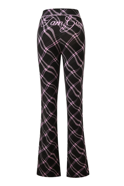 Gia neon pink regular shoulder slim-fit letter print topstitching design slim-fit hooded zip-up short jacket and pants set