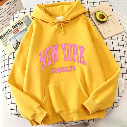 Fashion Casual New York Brook Letter Print Hoodies Spring Hoodies Sweatshirts Men Women Tops Hoodie Sweatshirt Hoody