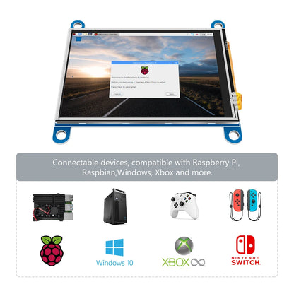 3.5 Inch LCD Monitor - Raspberry Pi Display With Resistive Touch Screen | 480x320 Pixel