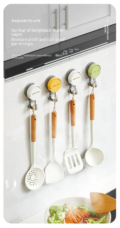 Wall Mounted Vacuum Suction Cup Hook - No-Drill Removable Key  Towel Hanger for Bathroom  Kitchen - ZOOMNSTORE