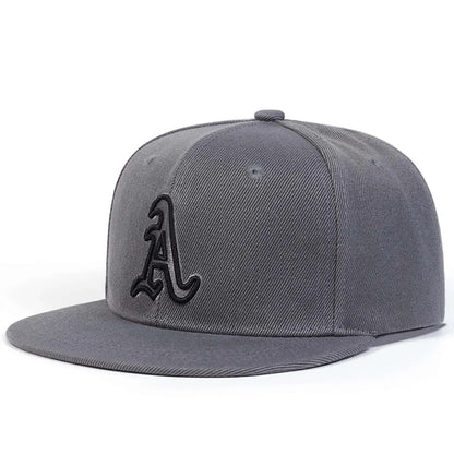 1piece Unisex Gothic Letter A Embroidery Hip-hop Hats Outdoor Adjustable Casual Baseball Caps Sunscreen Hat