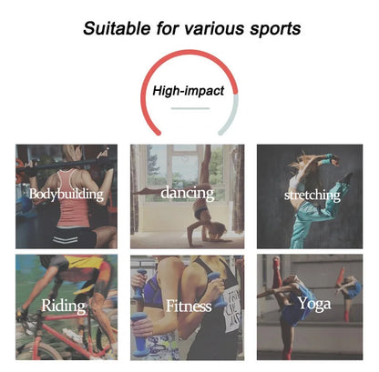Women Fitness Bra - High Support Cross Back Sports Top With Chest Pad
