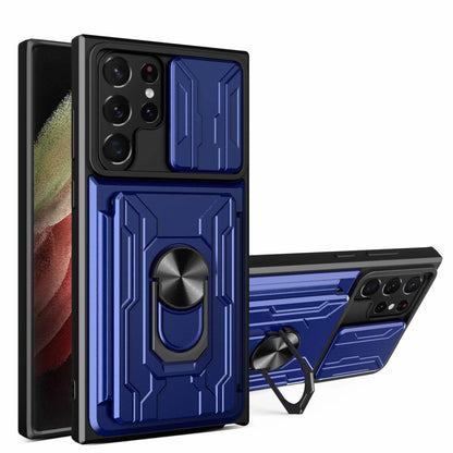Case For Samsung Galaxy S26 S25 S24 S23 S20 S21 S22 Ultra Plus FE Note 20 Ultra Cover Grade Card Slot Armor Fundas Coque