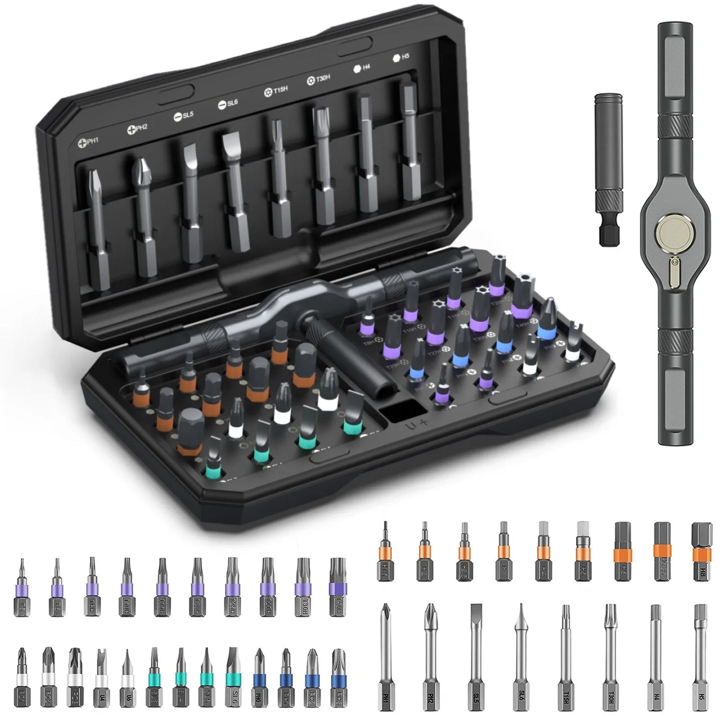 Magnetic Screwdriver Set - 42-in-1 DIY Ratchet Multi-Bit Tool for Computers - ZOOMNSTORE