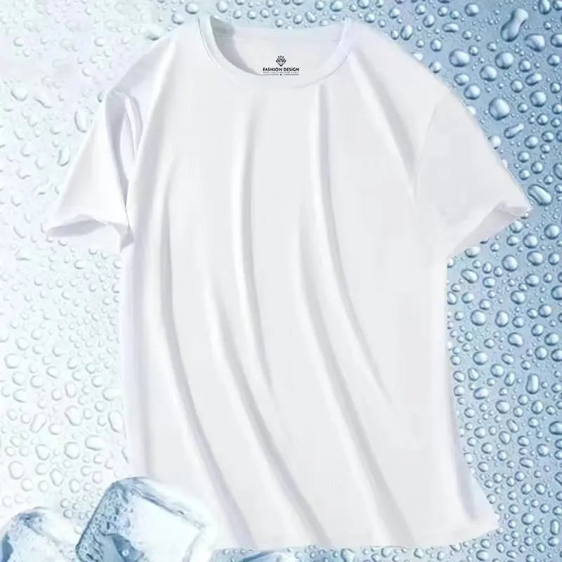 Men's Ice-Silk T-Shirt – Cool Quick-Dry Casual Sports Top