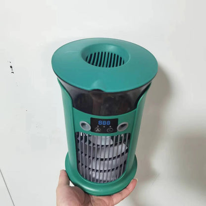 Mute Desktop USB Mini Portable Air Conditioner Fan for Room Home Camping Humidifier Water Mist Cooling Fan Night Lamp Air Cooler
