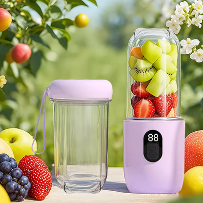Portable USB Rechargeable Blender - Mini Juicer for Smoothies and Shakes