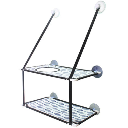 Cat Hammock Window Bed Kitten Sunny Seat Hanging Mount Beds Cat Sofa double-decker tunnels Suction Cup Wall Pet Hanging Winter