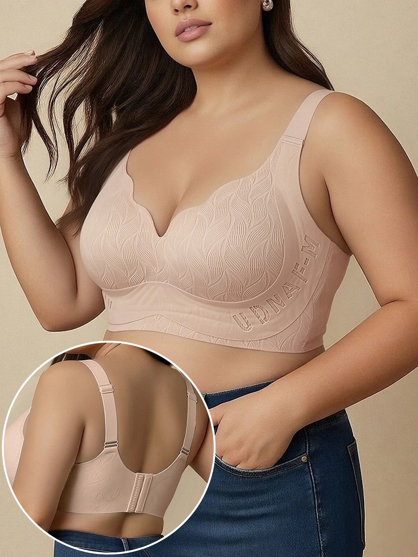 L-6XL Plus Size Full Coverage Support Bra for Big Bust Anti Sagging Push Up Seamless Comfortable Side Support Underwear