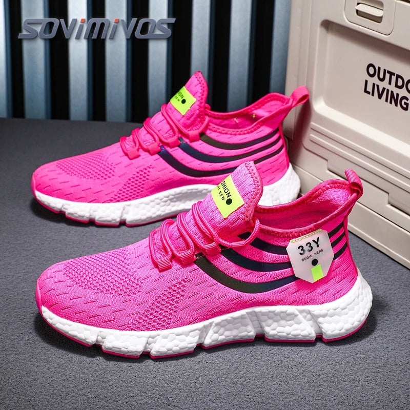 Men's Mesh Breathable Casual Shoes Non-Slip Stable Shock Absorption Lightweight Sneakers Couple Basket Homme 2020 la sportiva