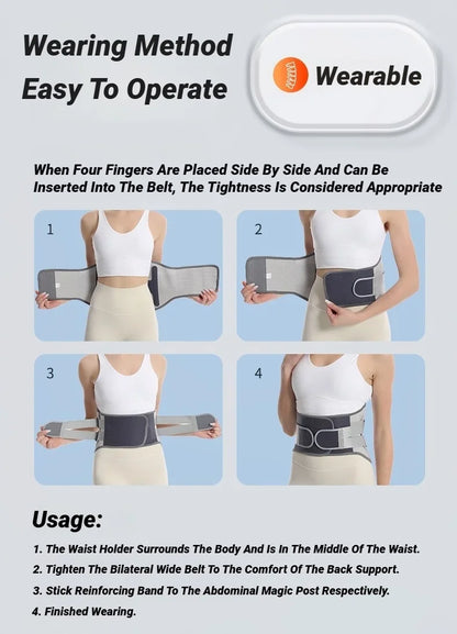 Back Brace Support Belt For Lower Pain Relief Adjustable Men Women Waist Lumbar Sciatica Scoliosis Herniated Disc Corset Posture