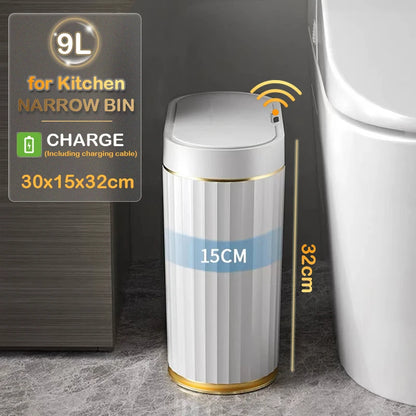 Automatic Sensor Trash Can - 79L Smart Induction Garbage Bin for Bathroom and Kitchen