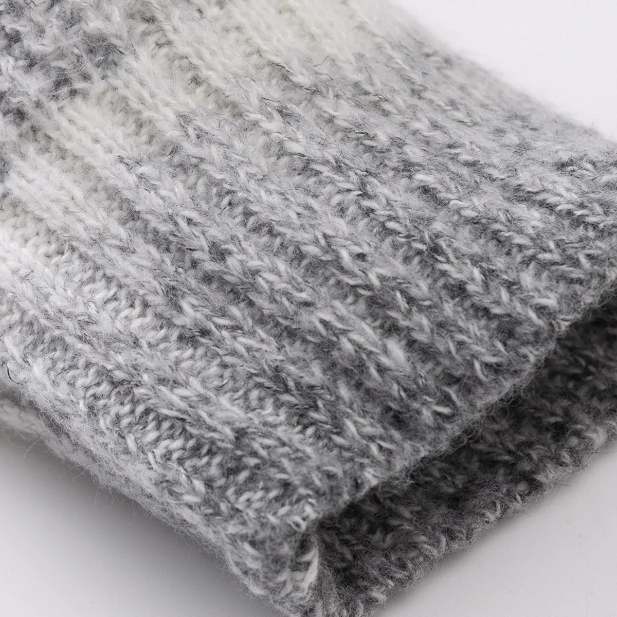 Men's new thick warm pullover knit sweater, striped crew neck sweater, simple daily casual style