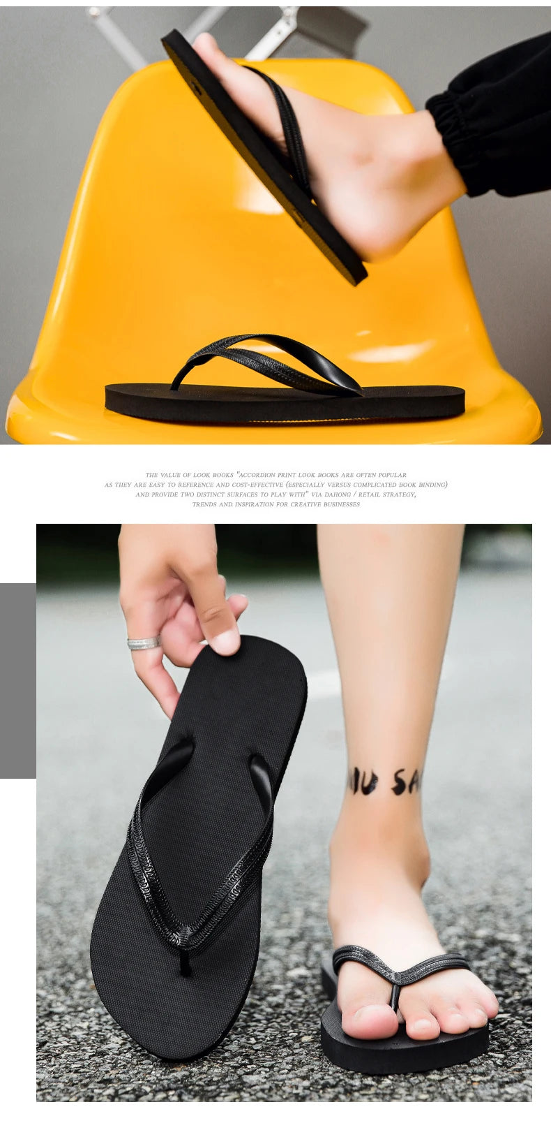 High Quality Men's Flip Flops Summer Light Beach Slippers Fashion Non-slip Casual Male Sandals Outdoor Black Flip Flop Sandals
