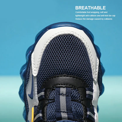 Boys Sport Shoes – Lightweight Tennis Sneakers With Breathable Mesh Upper & EVA Sole