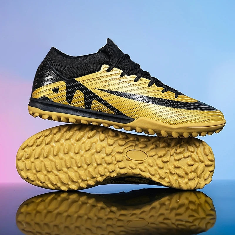 Men Soccer Shoes - Mid Top Football Cleats | Non Slip TPR Outsole Boots