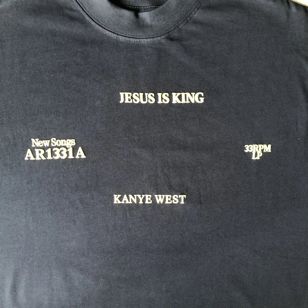 SAINT OF MICHAEL Fashion Streetwear Kanye West Foam Printed Casual Loose Oversized 100％Cotton Tops Tee Unisex T Shirt For Men