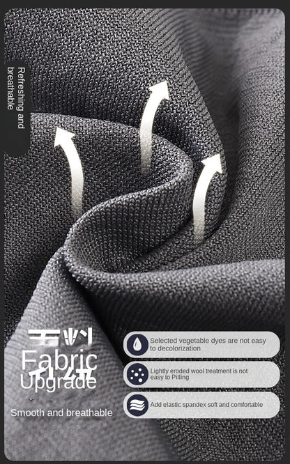 5PCS Thin High Elastic Men's Boxers Comfortable Plain Color Boxer Briefs Breathable Solid Underpants for Men