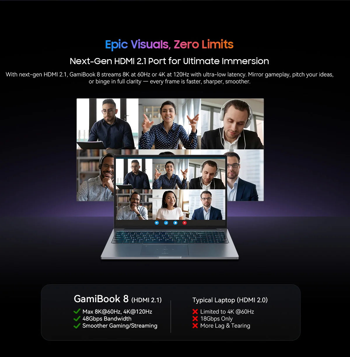 Blackview GamiBook 8 16 Inch Laptop - AMD Ryzen 7, 1920x1200 Display, Fast Charge Battery