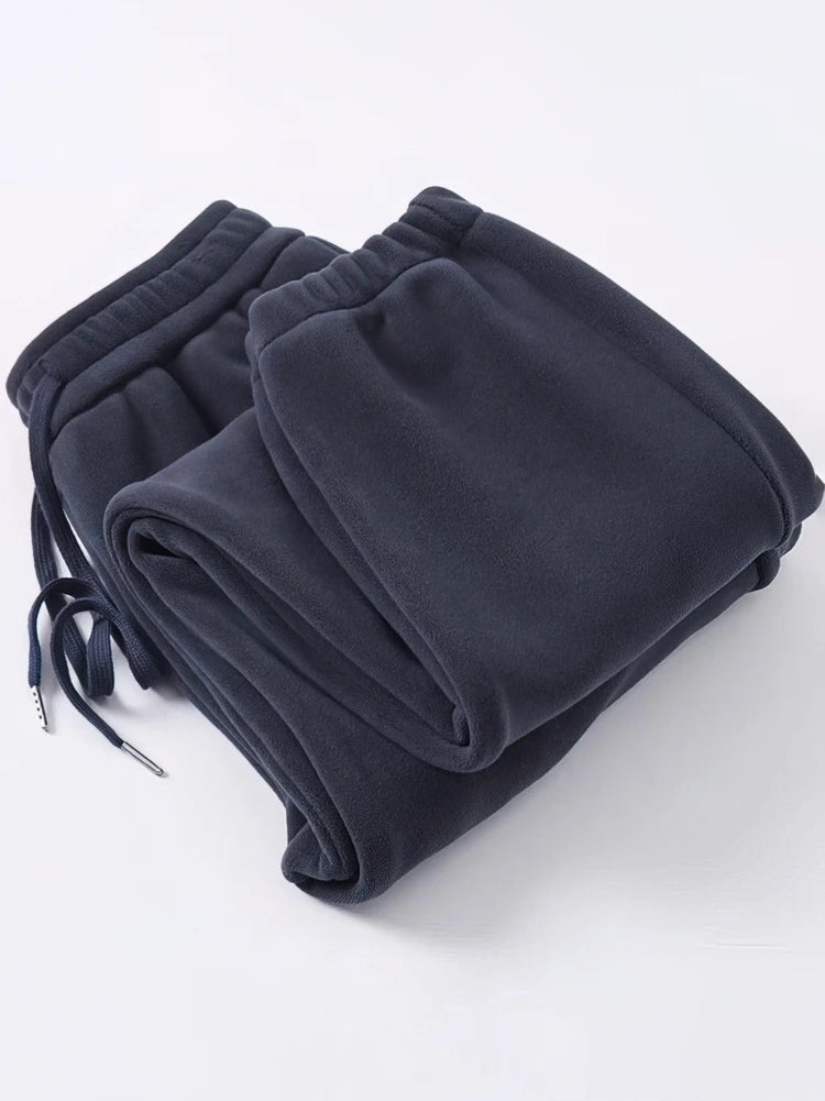 Winter Warm Fleece Jogger Pants Men Thicken Autumn Sport Jogging Sweatpants Outdoor Walking Casual Gary Trousers