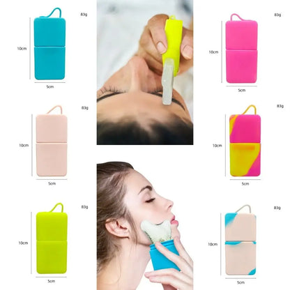 Silicone Facial Ice Roller Massager Reusable Ice Mold for Face Beauty Skin Care Tool Reduce Puffiness Dark Circles Contouring