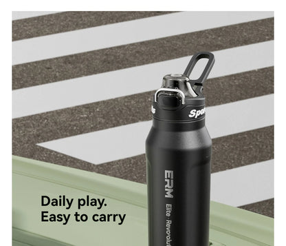 Insulated Water Bottle Stainless Steel Tumble Cycling Cold And Hot Flasks Double Wall Portable With Handle Sports Outdoor Cup