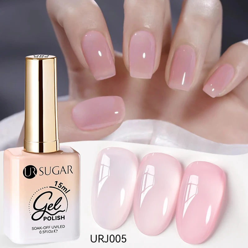Jelly Gel Polish - Eco Friendly Semi Permanent UV LED Nail Polish for Salon Use