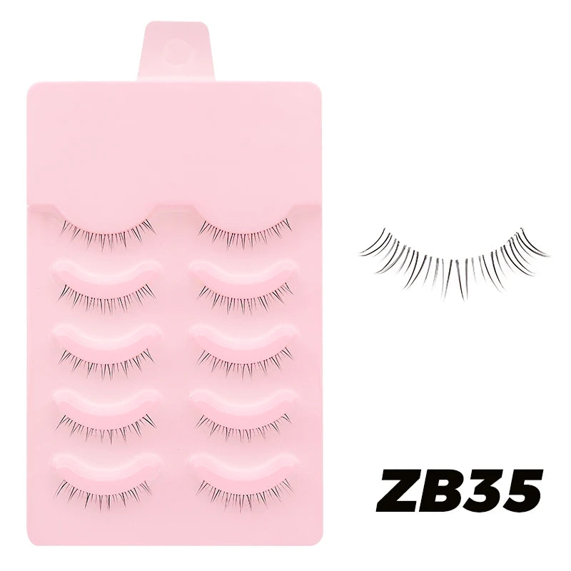 Manga Lashes - Soft Natural Thick False Eyelashes for Daily Makeup