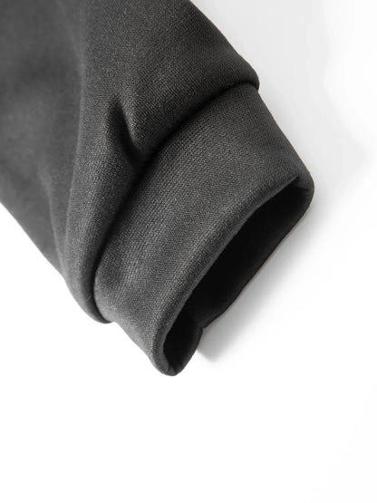 Spring Autumn Men's Standing Collar Half Zipper Sportswear Long Sleeve Sweatshirts Men Casual Knitted Pullovers Daily Coats