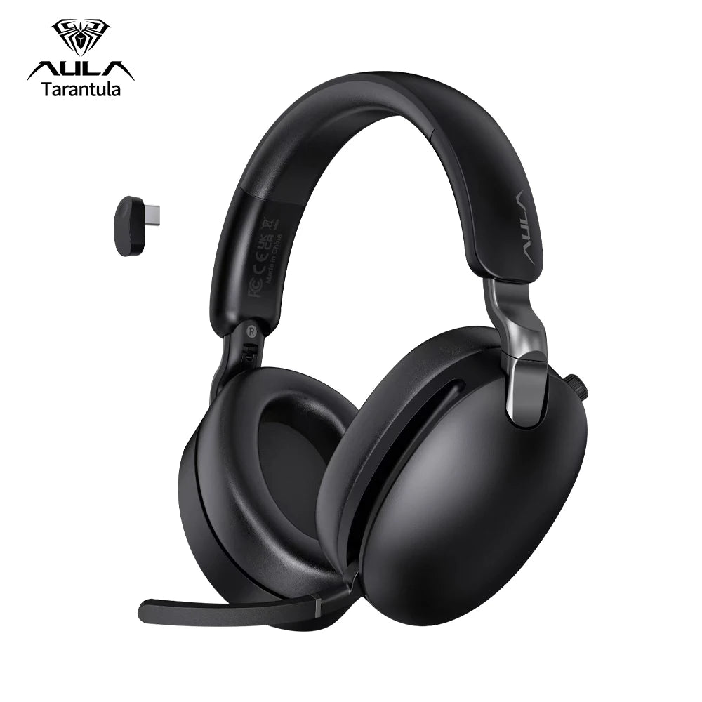 AULA New A500 Wireless Head-mounted Headphone 2.4G/Bluetooth/Wired Nolse Reduction Headsets E-sports Gaming Earphones with Mic