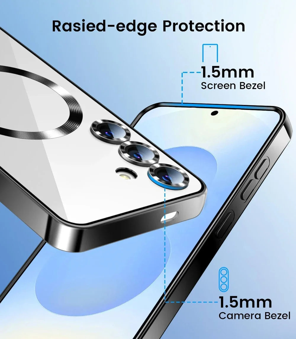 Plating For Magsafe Magnetic Case For Samsung Galaxy S26 S25 FE S24 S23 Ultra A56 A36 A26 A55 A54 A17 A07 A16 A35 A15 Cover