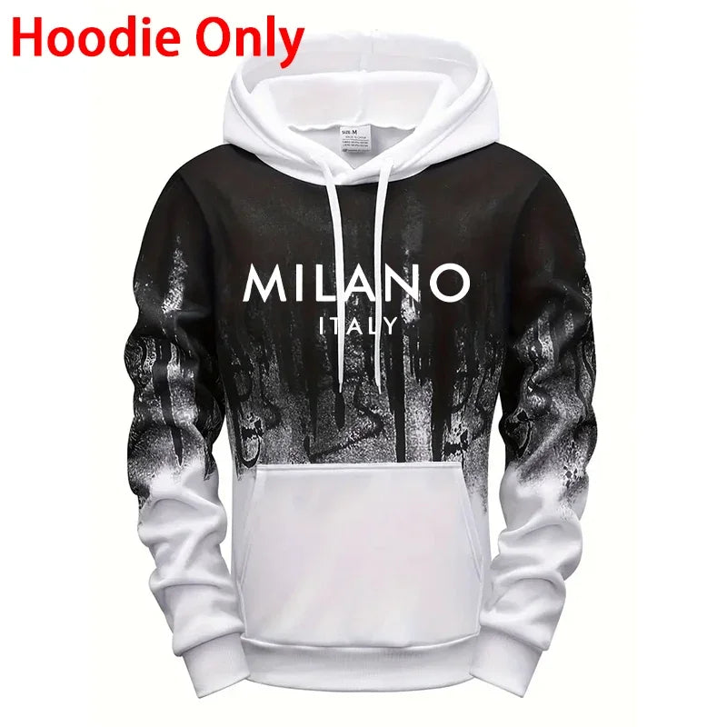 Mens Set/Hoodie/Pants Italy Fashion Hoodie and Sweatpants Fall Winter Casual Sports Tracksuit Outdoor Hooded Jogger Outfit S-4XL