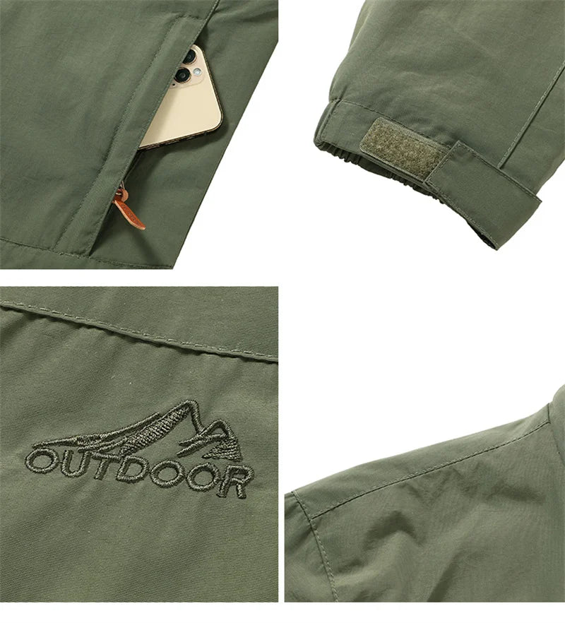 Waterproof Windbreaker Jackets Men Naturehike Casual Hiking Tactical Jacket Women Multi-pocket Hooded Fishing Windproof Coat