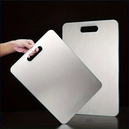 Titanium Cutting Board - Double-Sided Stainless Steel Chopping Board for Meat  Fruit - ZOOMNSTORE