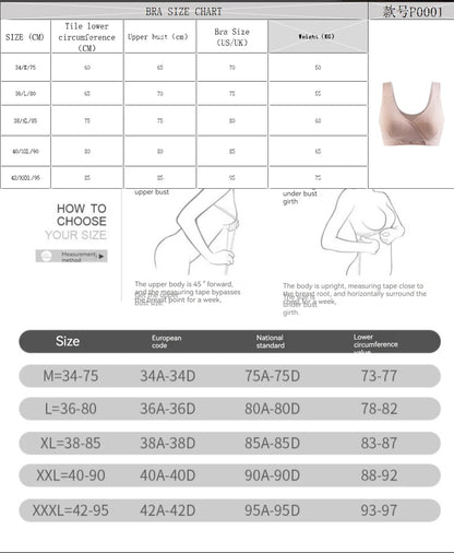 1-2PCS Women's Summer Cotton Thin Clustering Non-sagging Front-buckle Bra Comfortable Traceless Vest-style Women's Underwear