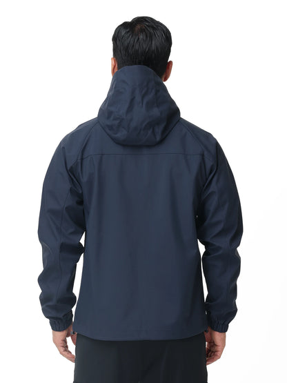 Men's Outdoor Waterproof Windbreak Jacket Lightweight Coat for Camping Hiking Cycling Fishing with Inner Pocket