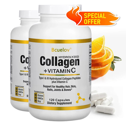 Hydrolyzed Fish Collagen - Marine Collagen, Skin Health, Anti-aging Antioxidant, ‌supports Joint and Bone Health