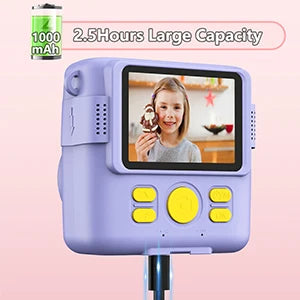 Instant Print Camera - Kids Digital Camera with 1080P HD Video, Waterproof & Shockproof Toy