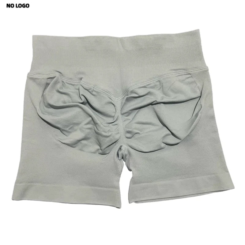 Women Sports Shorts - Low Waist Elastic Band Gym Biker Scrunch Fitness 4.5''