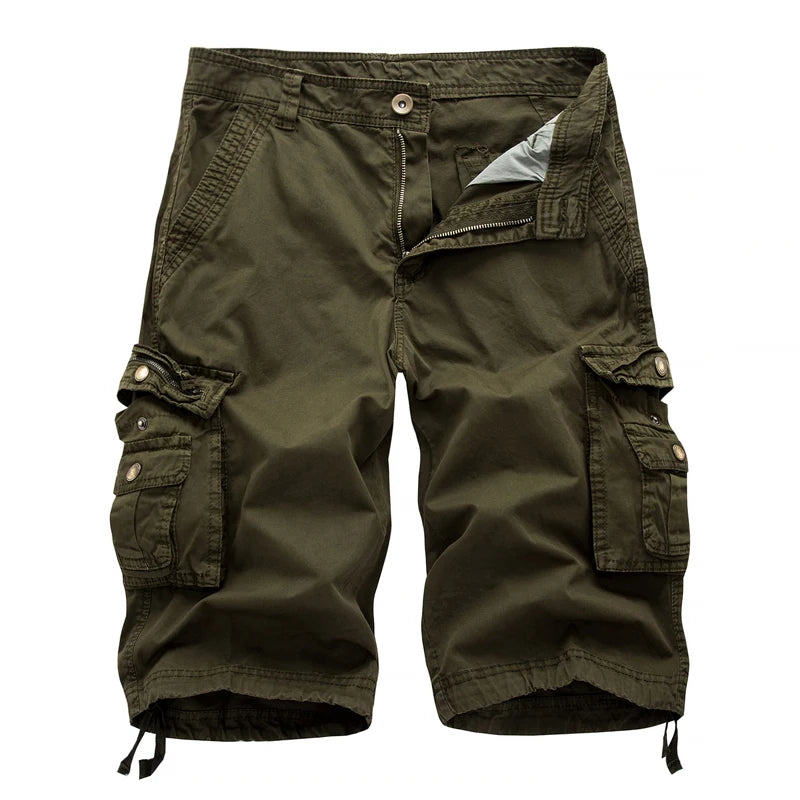 Choice Cargo Shorts Men 2025 Summer Army Military Tactical Homme Shorts Casual Solid Multi-Pocket Male Cargo Shorts Plus Size